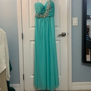 Aqua prom/evening dress